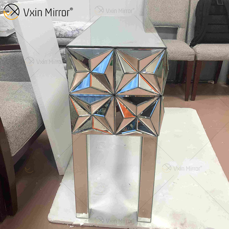 Muebles de sala de estar modernos Mesa de té Mesa de centro con espejo