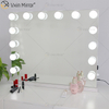 WXDL-123 decorativo ovalado, tocador de mesa, estilo Hollywood, espejo de maquillaje con luz Led para dormitorio