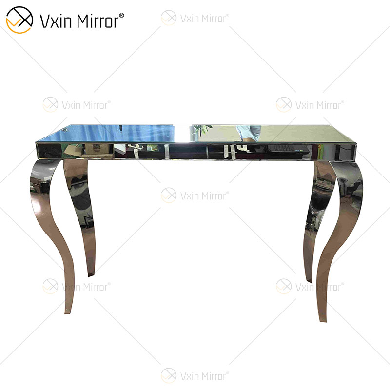 Muebles de sala de estar modernos Mesa de té Mesa de centro con espejo brillante