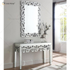 Vxin Mirror Hot Sell Silver Crystal Assembly Consola Mesa con espejo Pasillo en muebles de sala de estar