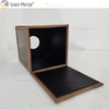 Vxin Mirror WXB-003 Caja de pañuelos de cuero de madera de lujo marrón para decoración del hogar