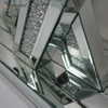 Vxin Mirror Venta caliente Silver Crystal W Design Consola Mesa con espejo Pasillo en muebles de sala de estar