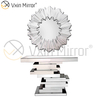 Tamaño personalizado Vxin espejo moderno 3D plata elegante consola de madera con espejo para muebles de sala de estar