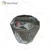 Sofá moderno para sala de estar, muebles de esquina, mesa de té con espejo de cristal plateado, mesa de centro, mesita de noche con espejo