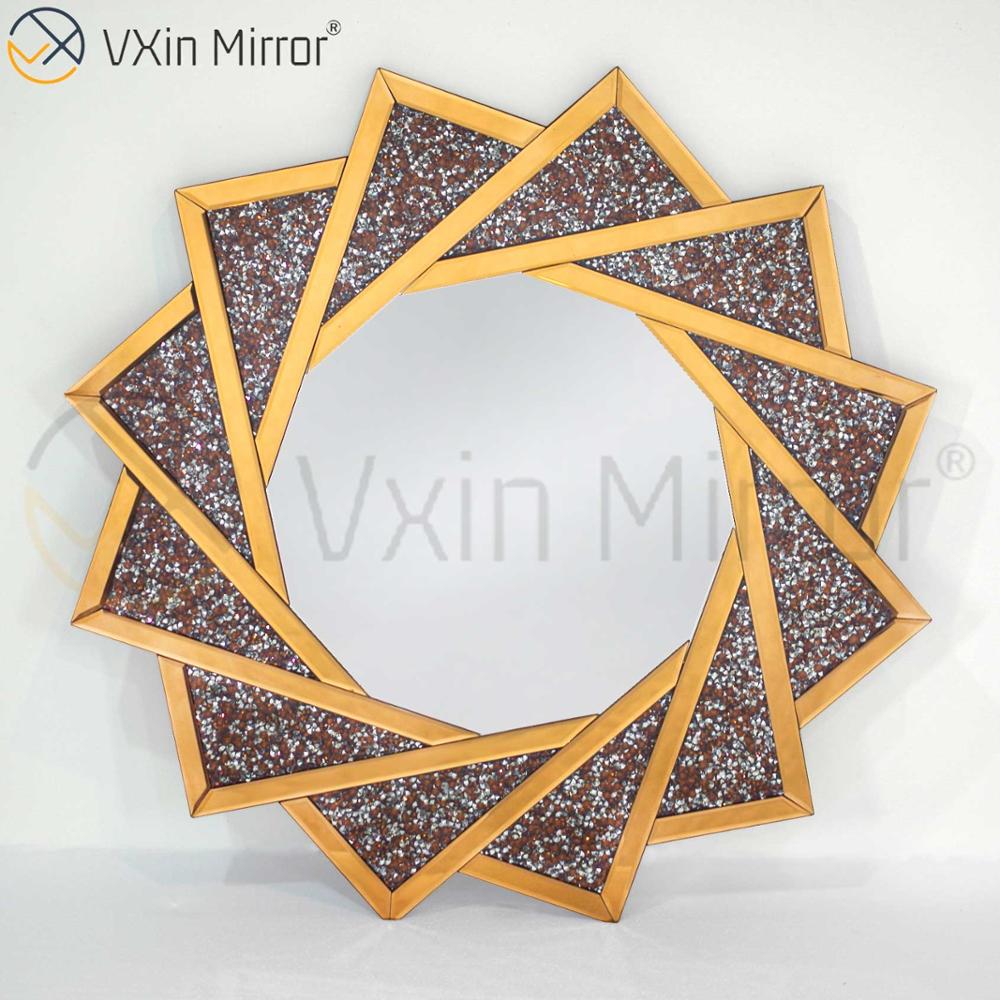 Barato Vxin Muebles modernos para sala de estar Decoración para el hogar Crush Diamond Juego de muebles de lujo Mesa de consola con espejo