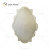 Venta caliente WXM-2072 Diseño especial moderno Decoración Espejo de pared colgante de lujo plateado con espejo