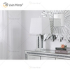 Vxin WXTL-142 Lámpara de espejo de mesa LED de cristal plateado elegante Luz LED de 3 colores para dormitorio