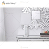 Vxin WXTL-142 Lámpara de espejo de mesa LED de cristal plateado elegante Luz LED de 3 colores para dormitorio