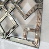 Espejo decorativo de pared con espejo cuadrado con borde biselado Espejos de pared modernos de moda WXM-1580