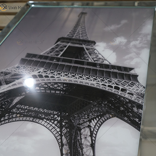 VXin WXPP-21 decoración del hogar marco de vidrio espejo Torre Eiffel arte cristal porcelana pintura espejo pared arte