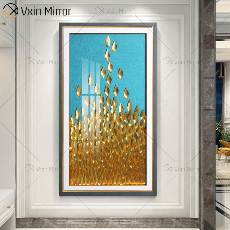 Vintage Chassical Gold Retro Bronze Home Decor WXPP-64 Nordic Canvas Art Painting Luxury Living Room Wall Art