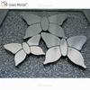 Moderno dos colores plata marrón espejo mariposa 3d espejo pared arte hogar Decoración pared marco en muebles de sala WXM-1097