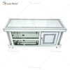 Muebles espejados Sala de estar Moderno europeo WXF-162 Soportes de TV de vidrio de último diseño con diamante