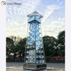 Venta al por mayor de fábrica Vxin Mirror WXCH-07 Portavelas de cristal de madera