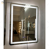 WXDL-111 LED 3 colores luz pantalla táctil desempañado 5mm pantalla tiempo temperatura protección ambiental espejo