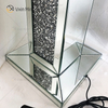 WXFL-032 Lámpara de pie de cristal plateado para sala de estar con pantalla para lámpara de espejo de hotel