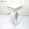 Barato Nuevo diseño Vxin WXF-115-1 Decoración para el hogar Mesa auxiliar de diamantes triturados Mesa auxiliar de muebles de espejo de plata