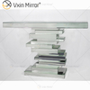 Venta al por mayor elegante WXF-011 encantadora mesa de consola de espejo plateado para muebles de lujo