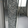 Venta caliente 168cm WXM-1082 Decoración de pared Espejo rectangular de diamante triturado plateado