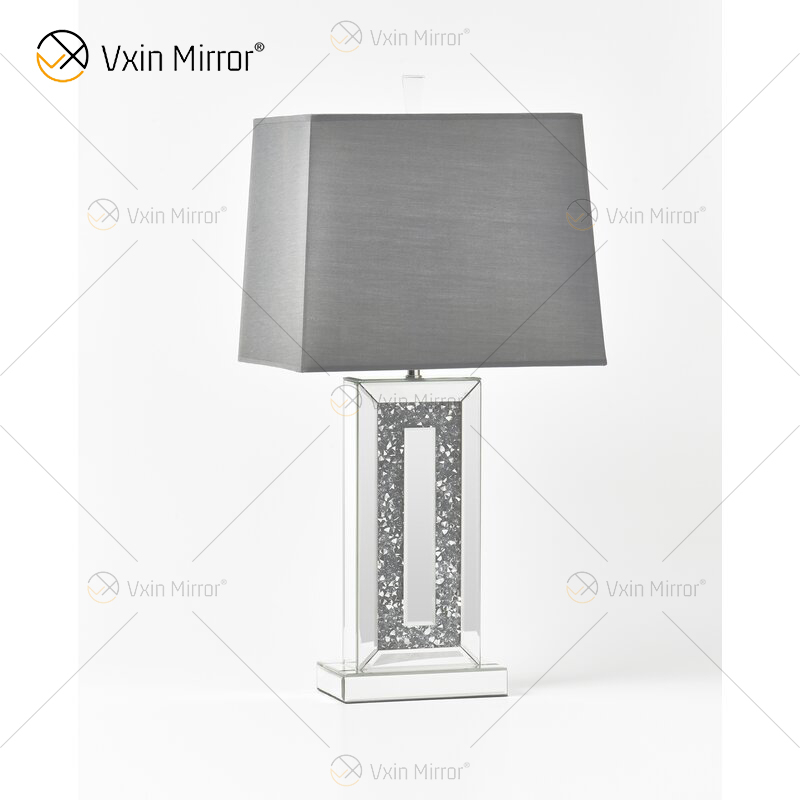 WXTL-146 de alta calidad, moderna lámpara de espejo de noche de cristal triturado con pantalla para sofá seccional