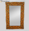 Espejo de pared de cristal grande plateado de calidad superior marrón plateado 2 colores decoración de pared WXM-1051