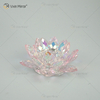 Fuente de fábrica Vxin Mirror Flower VX-07 Candelabro de plata Lotus Crystal Candle Holder