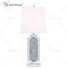 Vxin Supply WXTL-004 lámpara de espejo de mesa de cristal triturado de plata moderna para dormitorio