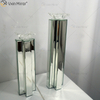 2 colores moderno elegante WXCH-079 cristal plateado Mirrorr portavelas para boda en casa