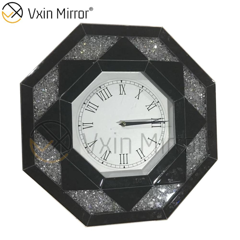 Espejo de pared moderno de diamante triturado de tres colores VXin Mirror