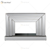 Venta caliente WXWF-1100 Espejo de vidrio simple Fiireplace con inserción de madera de simulación Interior para sala de estar