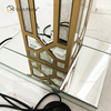 Night Stand WXFL-031 Sala de estar Lujo Plata LED Lámpara de pie con espejo antiguo Lámpara de espejo