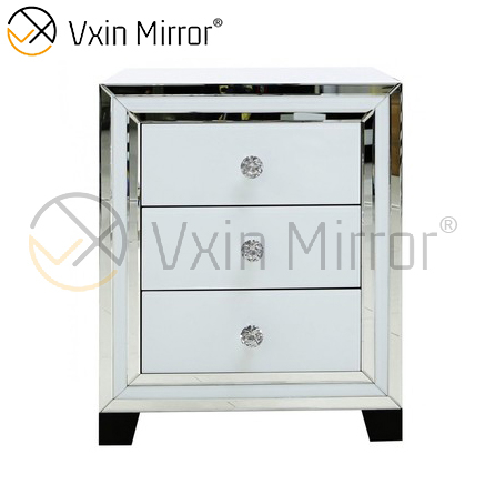 Muebles de dormitorio modernos, mesita de noche con espejo, esquina de sofá con cajones, WXF-787 personalizado