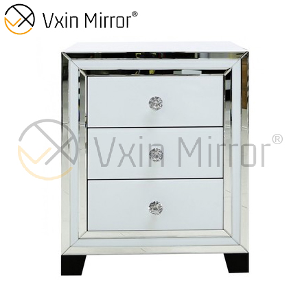 Muebles de dormitorio modernos, mesita de noche con espejo, esquina de sofá con cajones, WXF-787 personalizado