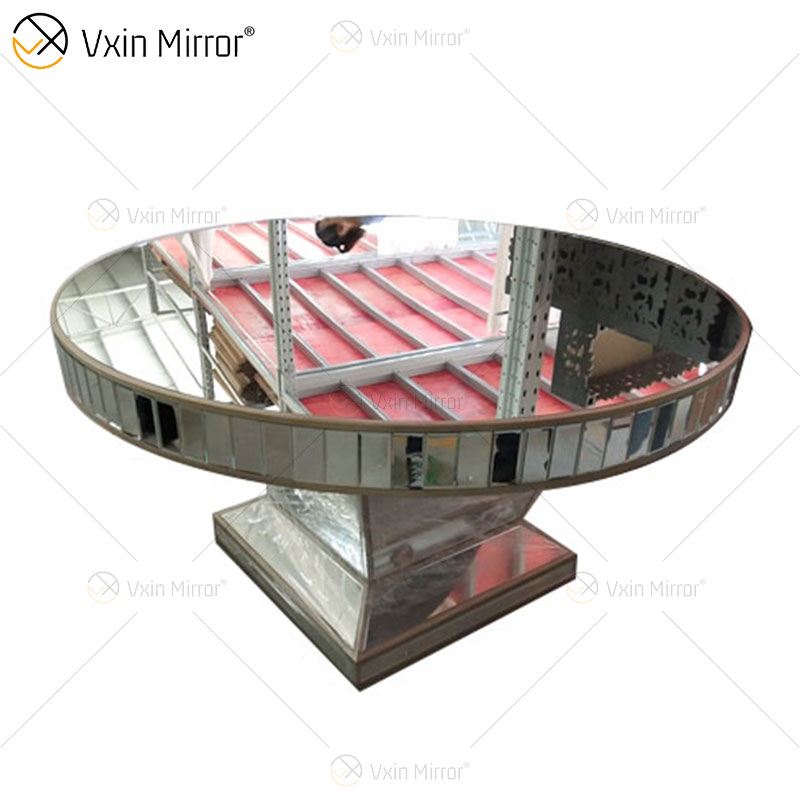 WXWF-1050 Coffee Crushed Diamond Sparkly Mesa auxiliar para sala de estar