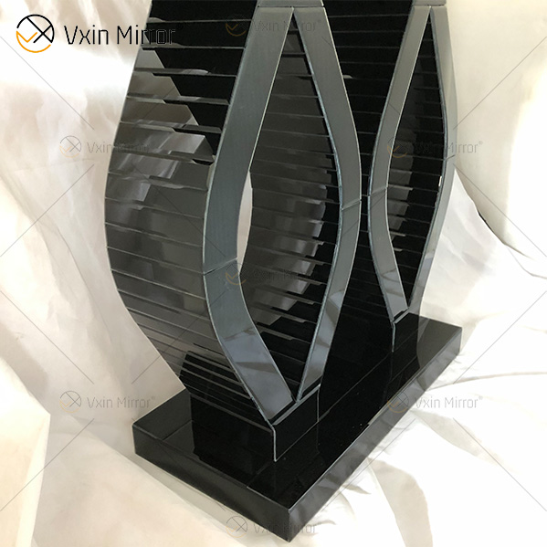 WXF-129 Mesa de consola de espejo de muebles simples geométricos prismáticos modernos