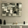 VXin Mirror WXM-1548 Moden Silver Glass 3D Decorativo Espejo de pared Decoración para el hogar para sala de estar Dormitorio