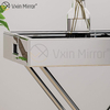 Espejo Vxin WXT-039 Decoración moderna Bandeja espejada de acero inoxidable plateada