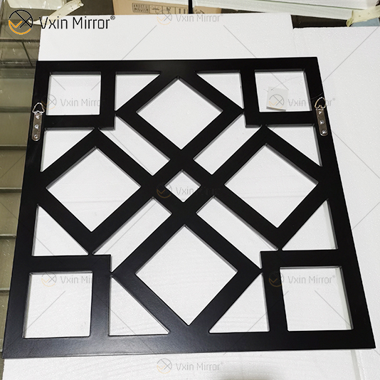 Espejo decorativo de pared con espejo cuadrado con borde biselado Espejos de pared modernos de moda WXM-1581
