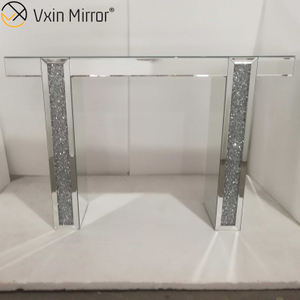 Escritorio con espejo Maquillaje Tocador Tocador con espejo Muebles Consola de vidrio Mesa Dormitorio Estudio Oficina en casa WXWF-731