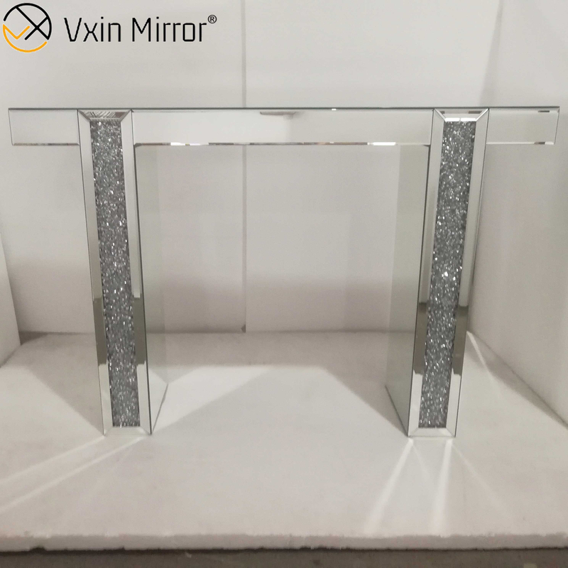 Escritorio con espejo Maquillaje Tocador Tocador con espejo Muebles Consola de vidrio Mesa Dormitorio Estudio Oficina en casa WXWF-731