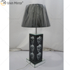 Vxin Supply Gothic Style WXTL-79 Lámpara de espejo de mesa de calavera negra plateada con pantalla para hotel