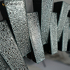 WXM-1138 de alta calidad, decoración de pared, pantalla de diamante, espejo colgante de pared de cristal 3D plateado