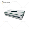 Home Decor WXB-001-2 Caja de pañuelos con espejo de diamante triturado de vidrio plateado