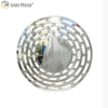 Espejo decorativo de diseño elegante, espejo de pared de cristal redondo de cristal plateado WXM-037