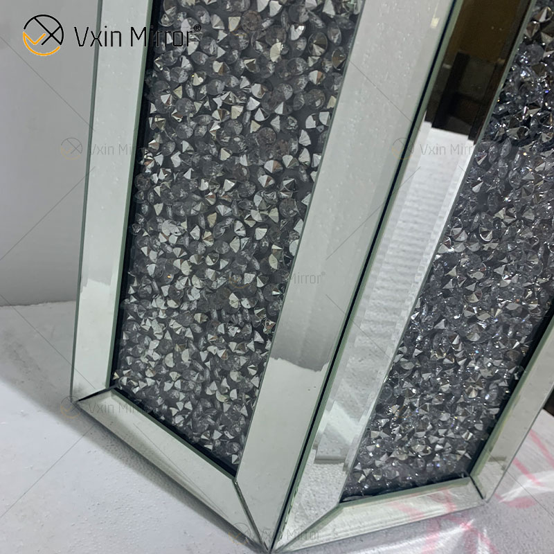 Sofás de mesita de noche con espejo moderno personalizado, mesas laterales para muebles para el hogar WXF-2129