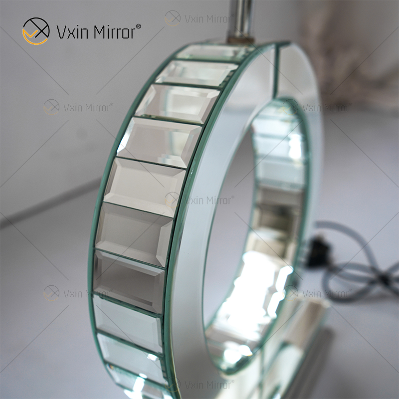 Fuente de fábrica WXT-005 Lámpara de mesa de plata moderna para lámpara de espejo de dormitorio
