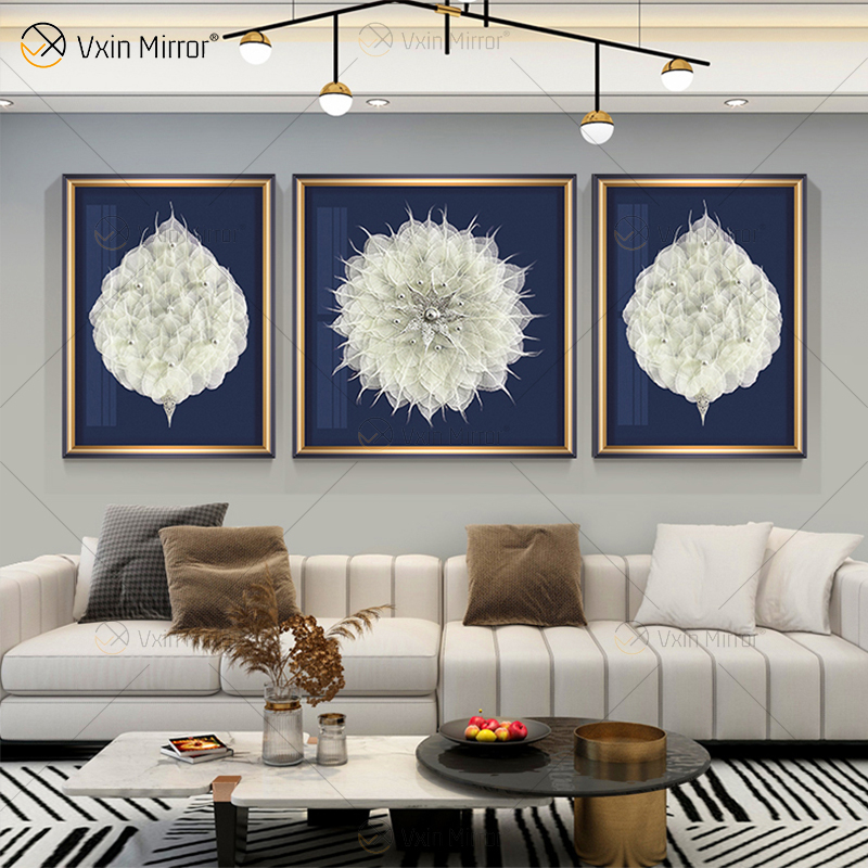 La pintura de hojas reales Vxin WXPA-028 más nueva para la decoración del hogar arte de la pared cuadro colgante para el juego de sala de estar a la venta