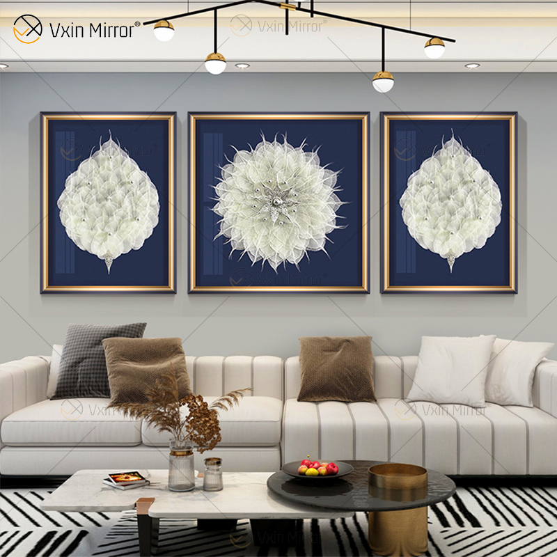 La pintura de hojas reales Vxin WXPA-028 más nueva para la decoración del hogar arte de la pared cuadro colgante para el juego de sala de estar a la venta