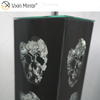 WXFL-027 de estilo gótico, lámpara de pie de cristal plateado para sala de estar con pantalla para lámpara de espejo de Hotel