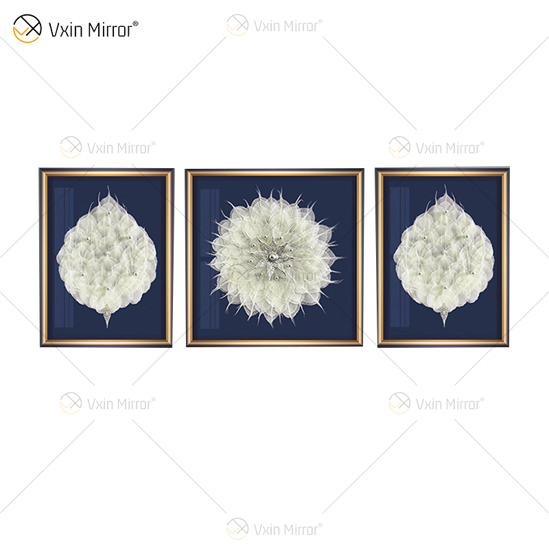 La pintura de hojas reales Vxin WXPA-028 más nueva para la decoración del hogar arte de la pared cuadro colgante para el juego de sala de estar a la venta